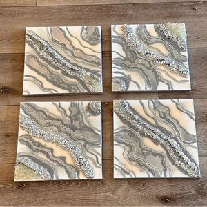 New Crystal Geode Resin Artwork